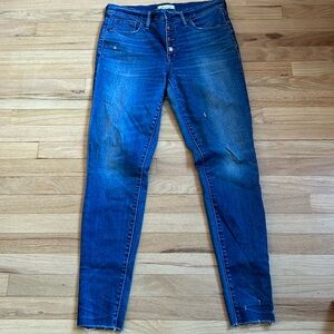 Madewell 31 tall high riser skinny